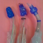 An airway simulator was used to compare success rates and insertion times to insert three different double-lumen tubes. (from left to right: Rusch,, Mallinckrodt, and Fuji-Phycon). (Image source: Anesthesia & Analgesia)